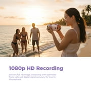 Vivitar PopCam Digital Camcorder, 48MP, Full HD 1080p Video Camera with 3 Flip Screen, 16x Digital Zoom, Built-in Microphone, Compact Vlogging Camera for Beginners, Travel, Family Recording
