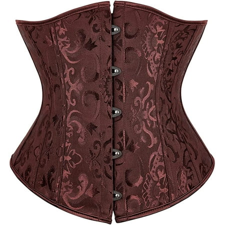 

QWZNDZGR Women s 9427 Lace Up Boned Underbust Waist Trainer Corset
