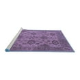 thumbnail image 2 of Ahgly Company Machine Washable Indoor Rectangle Oriental Blue Industrial Area Rugs, 5' x 8', 2 of 4