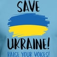 thumbnail image 3 of CafePress - Save Ukraine Raise Your Voices Fitted T Shirt - Fitted T-Shirt, Vintage Fit Soft Cotton Tee, 3 of 4