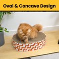 thumbnail image 2 of Bloc de rascar Cat Scratcher Cardboard Conlun 2 en 1 ovalado para gatos, 2 of 9