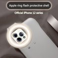 thumbnail image 4 of Mobile Phone Case For Iphone12 Fill Light Mobile Phone Case Net Celebrity Live LED Ring Flash 12pro Protective Cover White, 4 of 7
