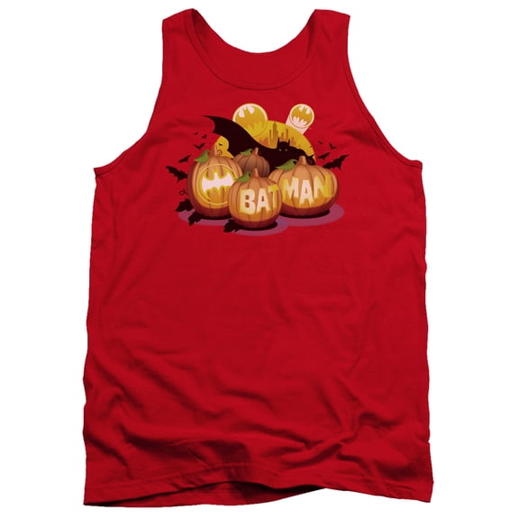 Batman Bat O Lanterns Adult Tank Top Red