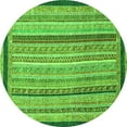 thumbnail image 1 of Ahgly Company Indoor Round Oriental Green Modern Area Rugs, 3' Round, 1 of 4