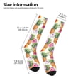 thumbnail image 5 of Bingfone Compression Socks For Women And Men Long Socks For Running Athletic Cycling Nurse-Hawaiian Pineappl, 5 of 9