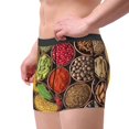 thumbnail image 3 of Wukai Spices And Herbs Print Men’s Underwear Breathable Boxer Briefs,&nbsp;Moisture Wicking & Breathable-XX-Large, 3 of 7