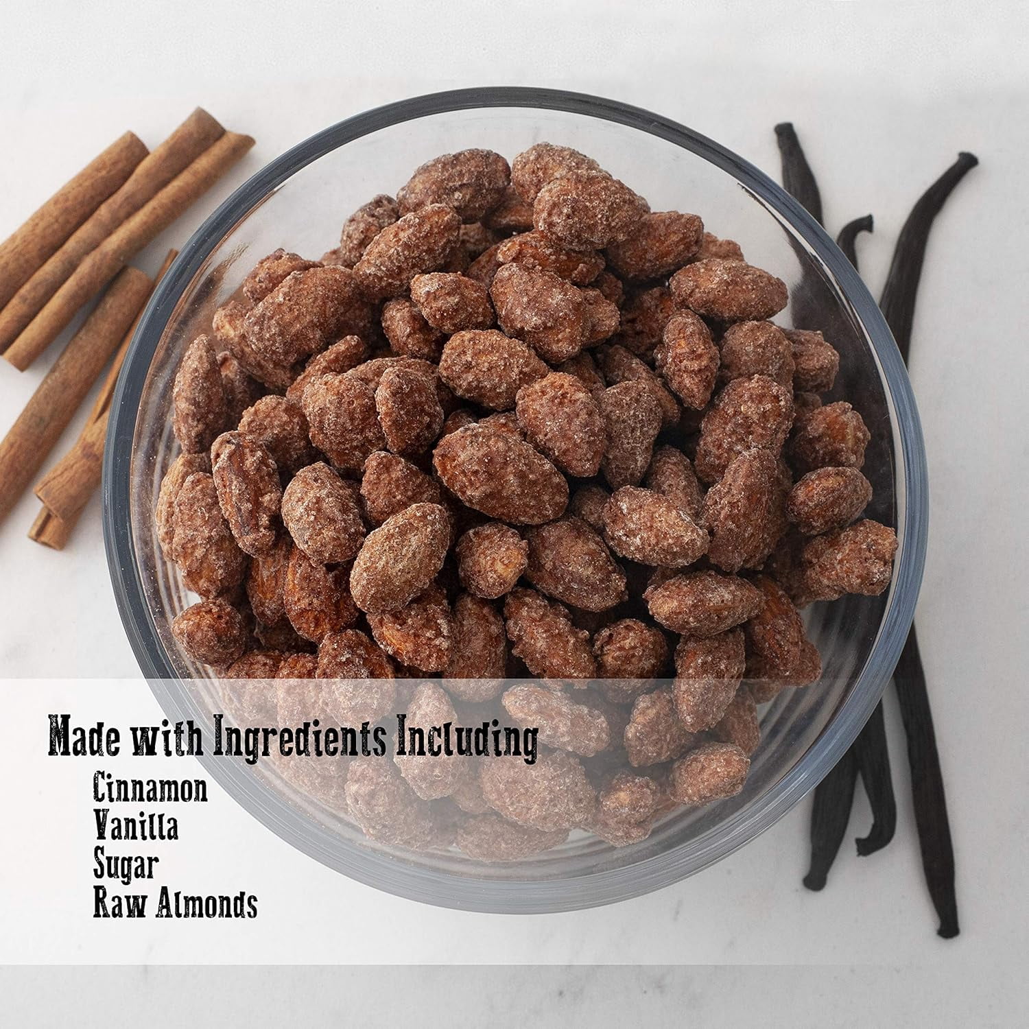 Jd's Snack Factory Roasted Almonds – Cinnamon Candy Coated Almonds, 24 oz (1.50 lb)
