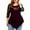 #1-Red, variant on Azrian Womens Tops Fall Saving,Womens Plus Blouses Fashion Women Solid Floral Lace Asymmetric Three Quarter Tops Blouse on