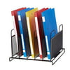 proaid office mesh desktop organizer compartment sorter file folder organizer with 5 vertical sections, black