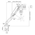 thumbnail image 4 of Speedex interactive Counterbalance LCD, VESA Desk Gas Spring Mount, For most 13"-27" LCD monitors, 4 of 4