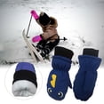 thumbnail image 3 of Manoplas De Bebé Para Niños De Invierno, Niños Y Niñas, Guantes Cálidos Para Exteriores, Guantes De Esquí Impermeables A Prueba De Viento 1 Par sonducket AP008139-03, 3 of 6