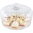 thumbnail image 1 of Krbnk 11 Inch Glass Cake Dome Cover for Cake Stand - Clear Cake Cover with Glass Dome Lid for Display & Protection, Suitable for Wedding, Birthday, and Food Displays, 1 of 6