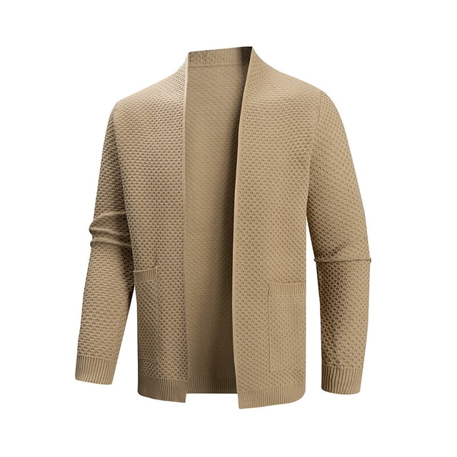Cardigans pour Hommes, à la Mode, Coupe Ajustée, Superposition et Tenue Décontractée