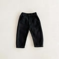 thumbnail image 4 of NAISIBABY Kids Boys Jeans with Pockets, Elastic Waist Straight Fit Cotton Casual Fashion Denim Pants Black 7T, 4 of 6