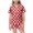 a36-Red, variant on KPOPLK Halloween Pajamas for Girl Teen Satin Silk Pjs Short Sleeve Button Down Shirt and Shorts Set Sleepwear,Size 2-3 Years
