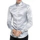 thumbnail image 4 of Camisas De Vestir De Seda Satinada Brillante Para Hombre, 4 of 8