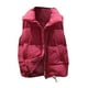 thumbnail image 1 of Chaquetas para mujer, chaleco de bolsillo, chaqueta corta, invierno, sin mangas, cuello vuelto, cremallera, prendas de vestir exteriores sólidas Odeerbi ODB-3, 1 of 3