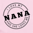 thumbnail image 2 of CafePress - I Love My Nana And She Loves Me Body Suit - Baby Light Bodysuit, Size Newborn - 24 Months, 2 of 4