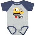 thumbnail image 3 of Inktastic Construction Truck I Love Dirt Boys or Girls Baby Bodysuit, 3 of 5