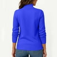 thumbnail image 3 of Turtleneck Sweaters for Women, Long Sleeve Casual Pullover Tops, Lightweight Winter Knit Wear for Soft Comfort 2026 Blue M, 3 of 5