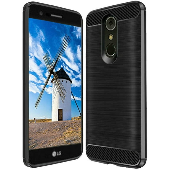 GSA Carbon Design Lined Brushed TPU Case for LG Stylo 4 Black
