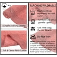 thumbnail image 2 of Home Weavers Luxury Bathroom Rug 100% Cotton Reversible Bathroom Rugs Set, Washable Bath Rug, Soft Cotton Soft Absorbent Bath rug, Kitchen Mat, Non Slip Bath Mat, 24"x40" Rectangle, Coral, 2 of 4