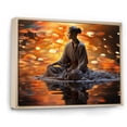 thumbnail image 2 of Designart "Meditating With Vipassana Insight I" Meditation Floater Framed Canvas Wall Art, 2 of 5