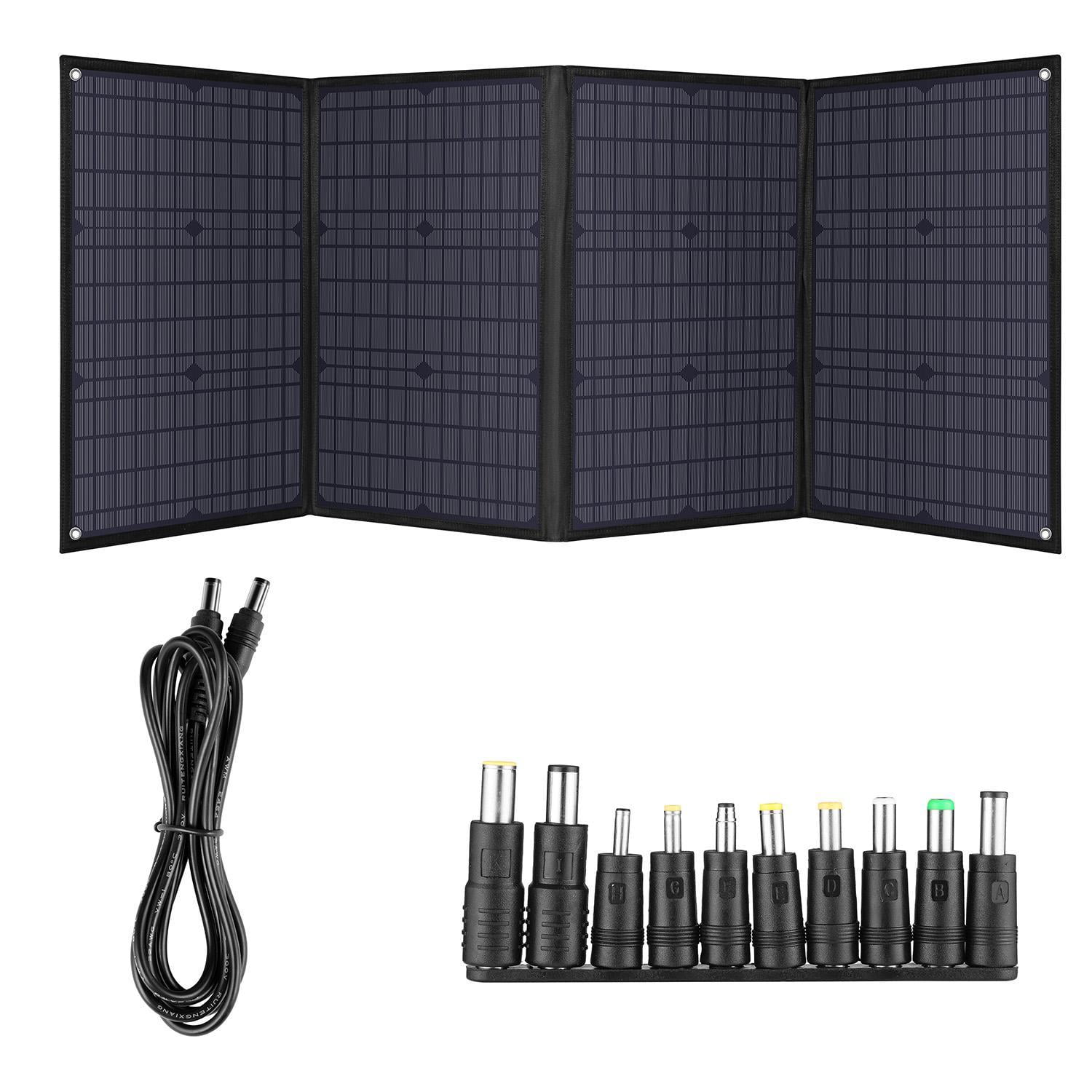 120W Portable Solar Panel Kit Monocrystalline Portable Camping Travel Outdoor USB/DC Solar Panel