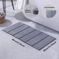 thumbnail image 2 of JOYMOOP Foldable Stone Bath Mat, 31.5” x 15.75” Non Slip Bath Mats, Super Absorbent Diatomaceous Earth Mats, Compact and Easy to Store Bath Mats for Bathroom, Dark Grey, 2 of 9