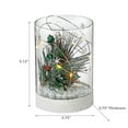 thumbnail image 2 of Arbre De Support En Verre Cylindrique À Led Avec Petit Cardinal, 2 of 3