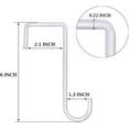 thumbnail image 2 of White Powder Coated Steel Fence Hook Pool Tools 1.5 Inch Patio Hook 1 Piece Pack Vinyl Fence Hook Flower Pot, 2 of 5