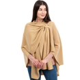 thumbnail image 1 of SAOL Draped Shawl Wraps for Women Lightweight Wool Soft Cape / Poncho / Scarf One Size, 1 of 3