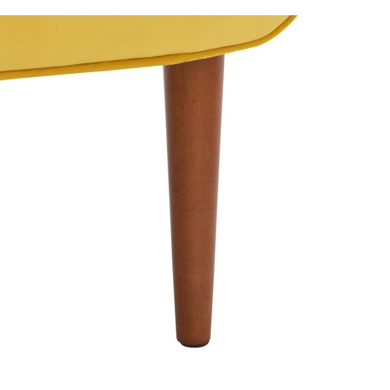 SAFAVIEH Amina Gold Velvet Tufted Accent Chairs, Modern Style, Mid