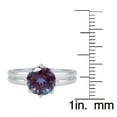 thumbnail image 3 of Sterling Silver with Color Changing Alexandrite Solitaire Ring, 3 of 4