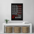 thumbnail image 3 of IDEA4WALL Framed Canvas Print Inspirational Watch Your Thoughts Motivational Quote Illustrations Wall Art Contemporary Relax/Calm Artwork for Living Room, Bedroom, Office - 16"x24" BLACK, 3 of 5