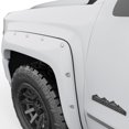 thumbnail image 2 of EGR 2014-2018 Chevrolet Silverado 1500 Extended Crew Standard Cab Pickup 2dr 4dr Painted White Set Of 4 Bolt-On Look Fender Flares 791674-GAZ, 2 of 5