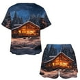thumbnail image 3 of Christmas Snowmen 2 Pack Women’s Pajama Set Print Sleepwear And Shorts Y2k Loungewear Sets S-5XL, 3 of 7