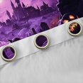 thumbnail image 4 of jejeloiu Spooky Pumpkin Lantern Blackout Curtains,Cartoon Halloween Witch Curtains Pack of 2 (38x45 Each),Spooky Castle Window Curtains For Boys Teens,Ultra Soft Home Decor, 4 of 6