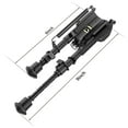 thumbnail image 3 of EZshoot 6-9 Inches Carbon Fiber Ri/fle Bipod with Picatinny Rail Adapter, 3 of 11