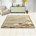 thumbnail image 2 of Dreamtimes Sea Shells Beach Area Rug 72x48in Sea Sand Non-Slip Floor Carpet Comfort Floor Mats Decor for Indoor Living Dining Room and Bedroom Area, 2 of 7