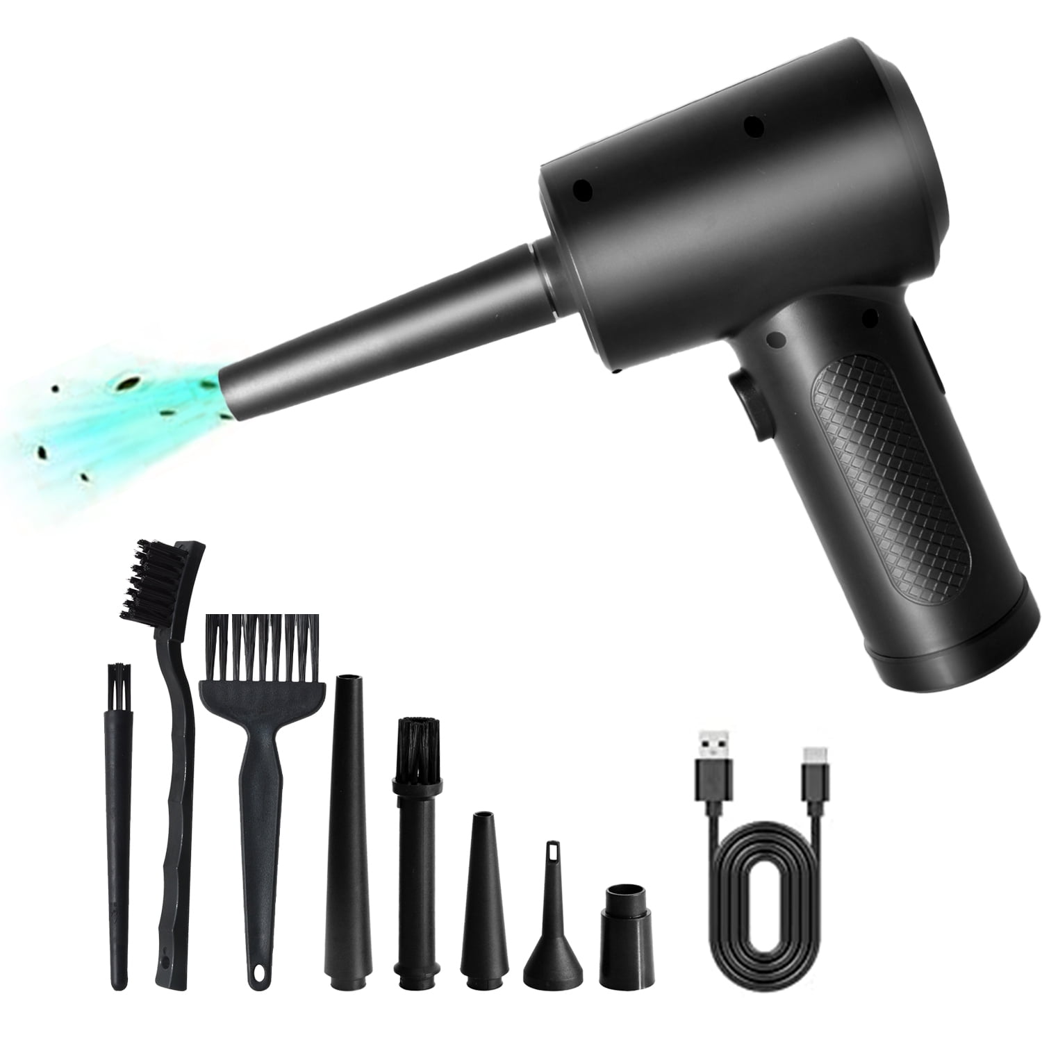 Cordless Compressed Air Duster ,51000RPM 3 Speeds Powerful Electric Air