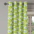 thumbnail image 2 of Ambesonne Hummingbirds Grommet Curtain, Garden Hummingbird, 50" x 120", Lime Green Blue Cream, 2 of 6