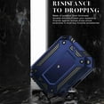 thumbnail image 4 of Dteck for AirPods 3rd Generation (2021) Case, Hybrid Protective Case with Carabiner, Shockproof Cover with Keychain for Airpod 3 Wireless Charging Case Accessories [Front LED Visible], blue, 4 of 7