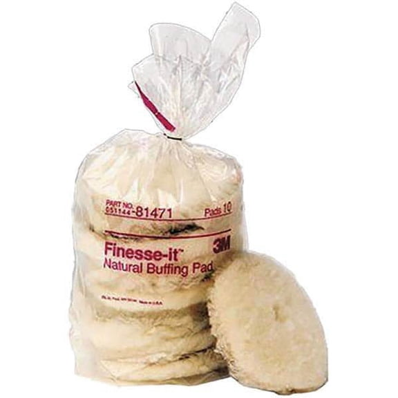 3M 7000000580 5-1/4" Diameter Lambswool Bonnet Pad