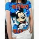 thumbnail image 3 of Camisetas de manga corta con cuello redondo y doble forro para mujer de Mickey Mouse, camisetas básicas, colección Smoke Cloud Pro, 3 of 4