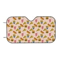 thumbnail image 6 of Honeii Hamburger Pizza Print Car Sunshade for Windshield,Car Cover Sunshade Protector,Foldable Front Window Sun Visor,Fits Cars, SUVs, Trucks, 6 of 6