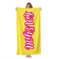thumbnail image 2 of Personalized Beach Towel, 100% Microfiber Custom Beach Towel,Weekend Beach Trip Gifts,400gsm, 2 of 4