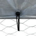 thumbnail image 5 of vidaXL Cages pour Chiens 2 Pcs avec Toit et Porte Acier Galvanisé Argenté, 5 of 5