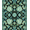 Black, Pattern 1, variant on ODIKA 4'x6' Machine Washable Non-Slip Area Rug, Oriental Teal High Traffic Rug, Black, 1079219