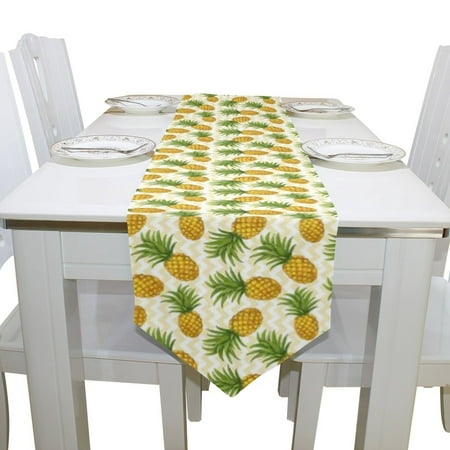 

POPCreation Blue Poppy Yellow Butterfly Table Runner 13x70 Inches Blue Table Top Decoration